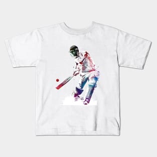 Cricket sport art #cricket Kids T-Shirt